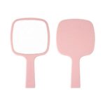 Handheld Makeup Mirror Rounded Square Handle Handheld Mirror