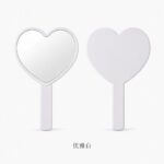 Handheld Makeup Mirror Heart Handle Handheld Makeup Mirror