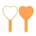 Handheld Makeup Mirror Large Heart-shaped Handle Handheld Makeup Mirror