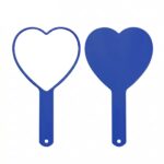Handheld Makeup Mirror Large Heart-shaped Handle Handheld Makeup Mirror