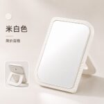 Desktop Vanity Mirror Leaf Shaped Single Sided Desktop Makeup Mirror