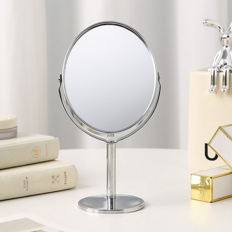 Desktop Vanity Mirror 3 Inch Stainless Steel Desktop Mirror