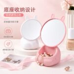 Desktop Vanity Mirror Rabbit Shaped Desktop Makeup Mirror
