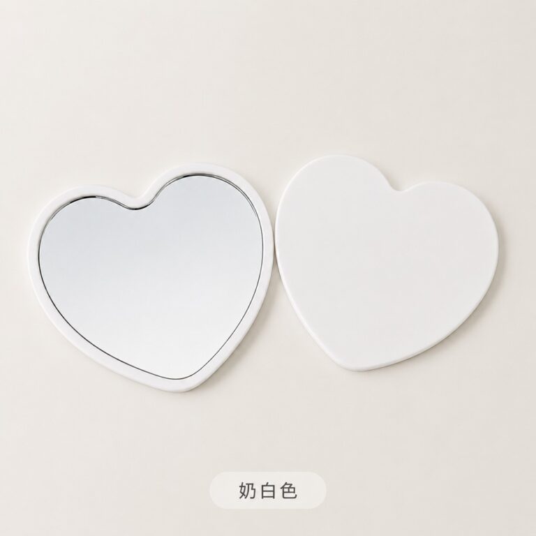 Pocket Compact Mirror Heart Shaped Compact Mirror