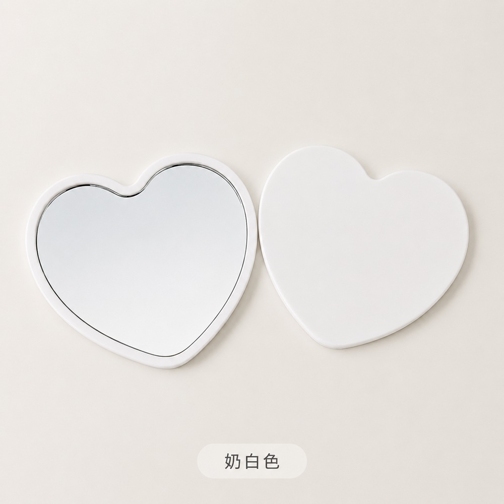 Pocket Compact Mirror Heart Shaped Compact Mirror