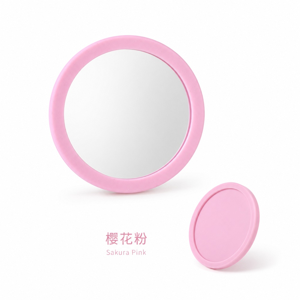 Pocket Compact Mirror Silicone Round Pocket Mirror