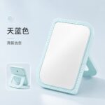 Desktop Vanity Mirror Leaf Shaped Single Sided Desktop Makeup Mirror