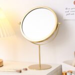Desktop Vanity Mirror Iron Frame Desktop Makeup Mirror