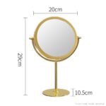 Desktop Vanity Mirror Iron Frame Desktop Makeup Mirror