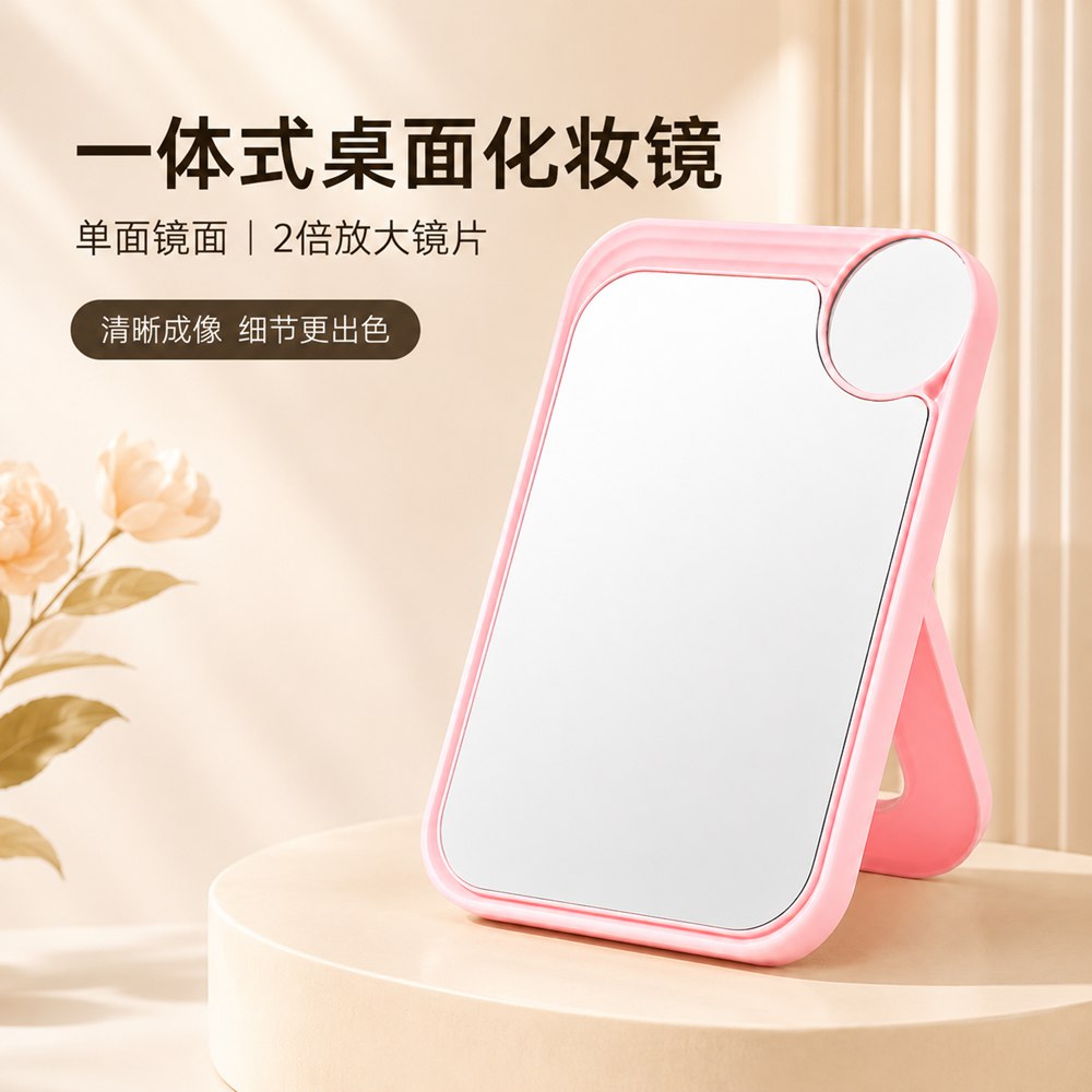 Desktop Vanity Mirror Single-Sided Dual-Use Magnifying Mirror