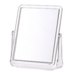 Desktop Vanity Mirror Transparent Double-Sided Desktop Makeup Mirror