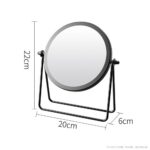 Desktop Vanity Mirror Iron Frame Desktop Makeup Mirror
