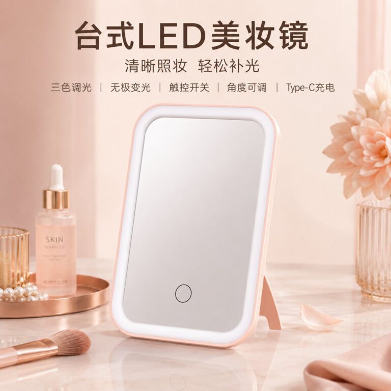 LED Lighted Vanity Mirror Model 06 Triangle Stand LED Vanity Mirror