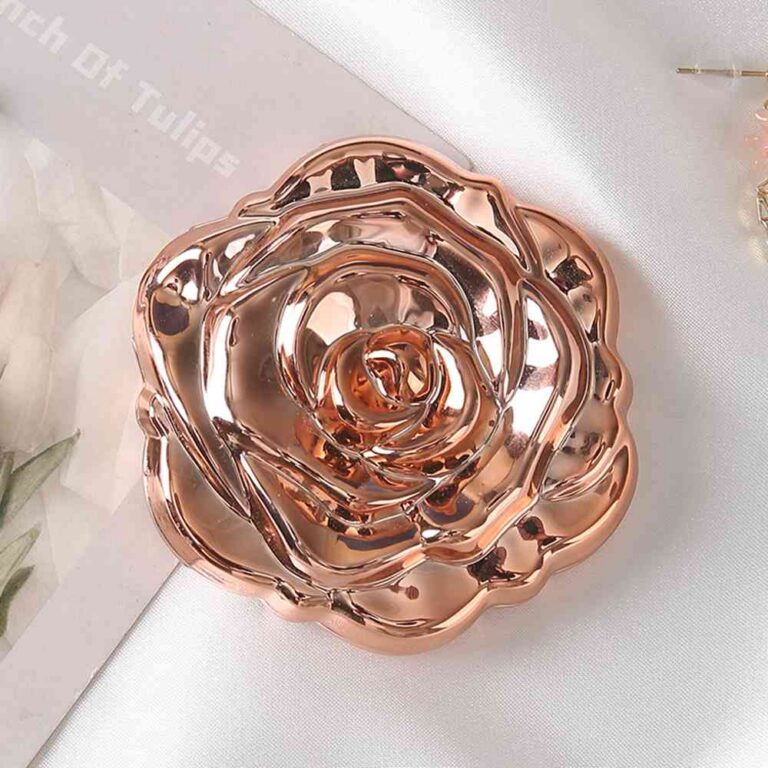 Pocket Compact Mirror Mini Rose Folding Compact Mirror