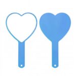 Handheld Makeup Mirror Large Heart-shaped Handle Handheld Makeup Mirror