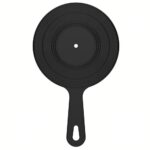 Handheld Makeup Mirror Record Shaped Handle Handheld Mirror