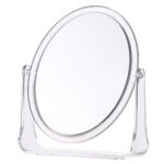 Desktop Vanity Mirror Transparent Double-Sided Desktop Makeup Mirror