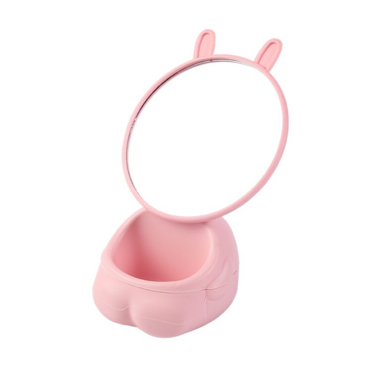 Desktop Vanity Mirror Rabbit Shaped Desktop Makeup Mirror