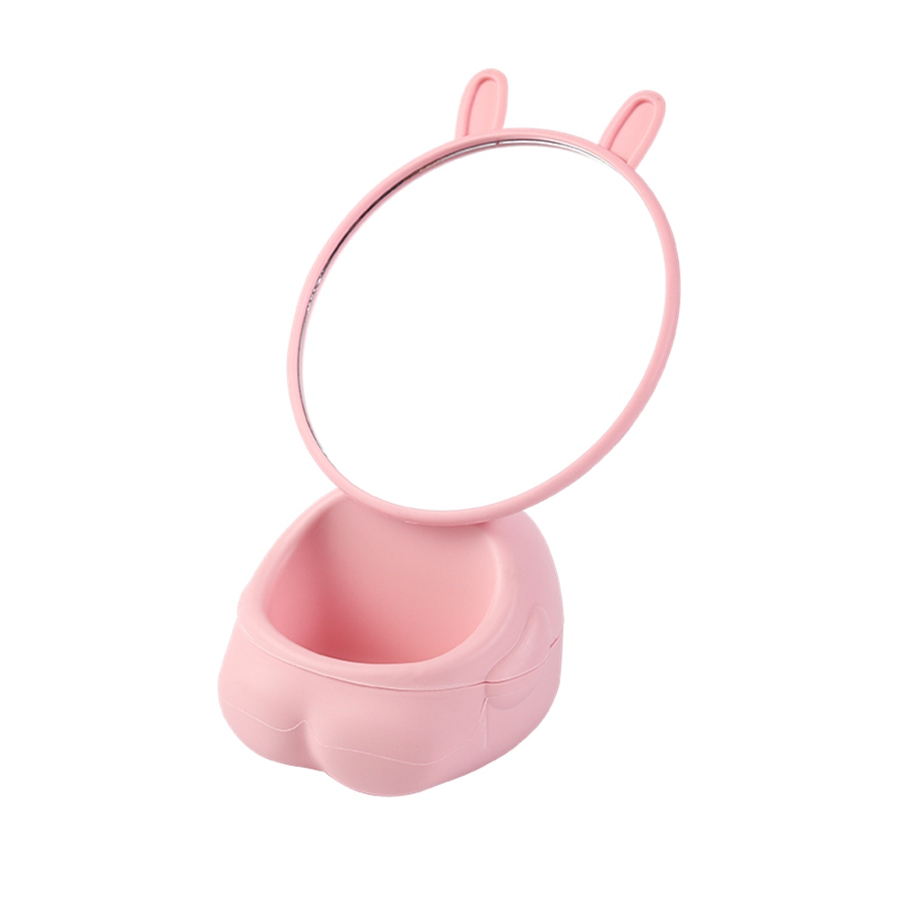 Desktop Vanity Mirror Rabbit Shaped Desktop Makeup Mirror