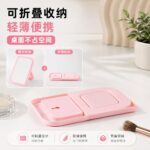 Desktop Vanity Mirror Leaf Shaped Single Sided Desktop Makeup Mirror