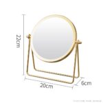 Desktop Vanity Mirror Iron Frame Desktop Makeup Mirror